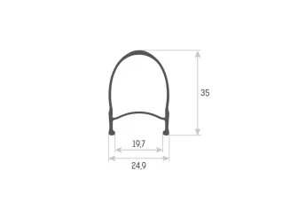 Koła Accent TGR ADV  700C czarno-szare komplet - 3