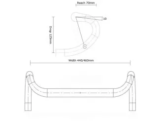 kierownica Gravel Author ACO-HB-GRAVEL X8 440mm - 4
