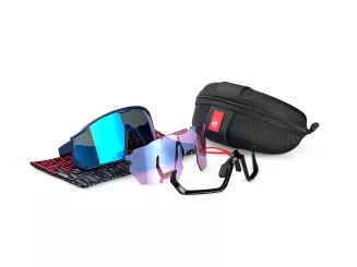 Okulary rowerowe Accent SHOT granatowe - 4