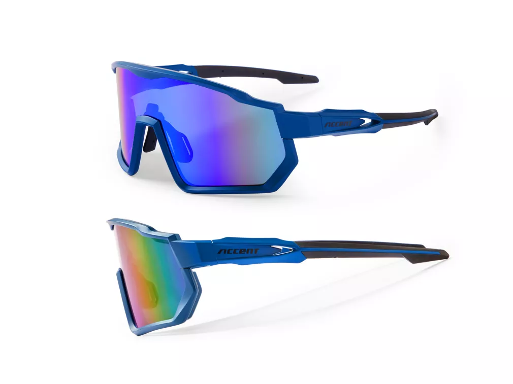 Okulary rowerowe Accent SHOT granatowe