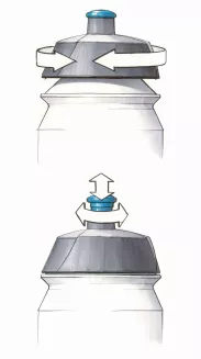 Bidon rowerowy TACX SHIVA 750ml przeźroczysty - 2