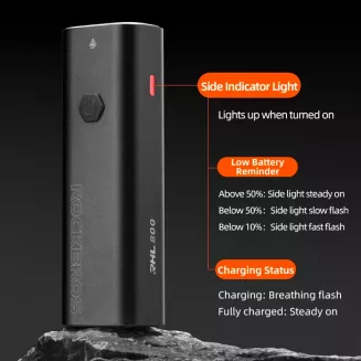 Lampka rowerowa przednia 800 lm USB Rockbros - 3