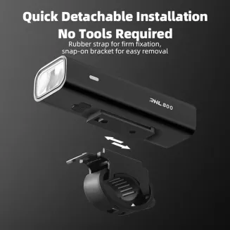 Lampka rowerowa przednia 800 lm USB Rockbros - 4