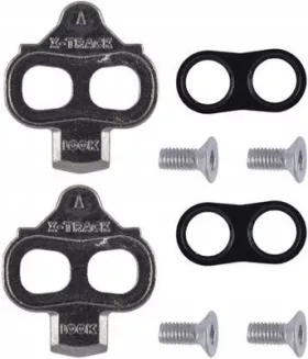 Pedały zatrzaskowe Look X-Track Gravel brązowe + bloki - 4