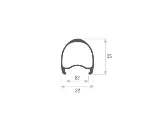 Koła Accent TGR CARBON 700C Tubeless Ready czarne  komplet - 7