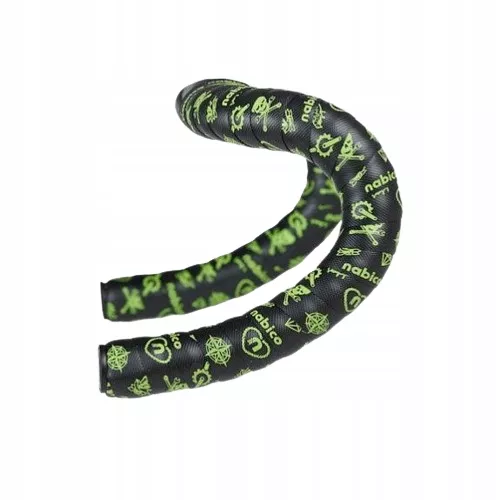Owijka kierownicy Nabico Roubaix tattoo czarno zielony 3,5