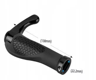 Chwyty rowerowe z rogami Rockbros BT1007B - 2