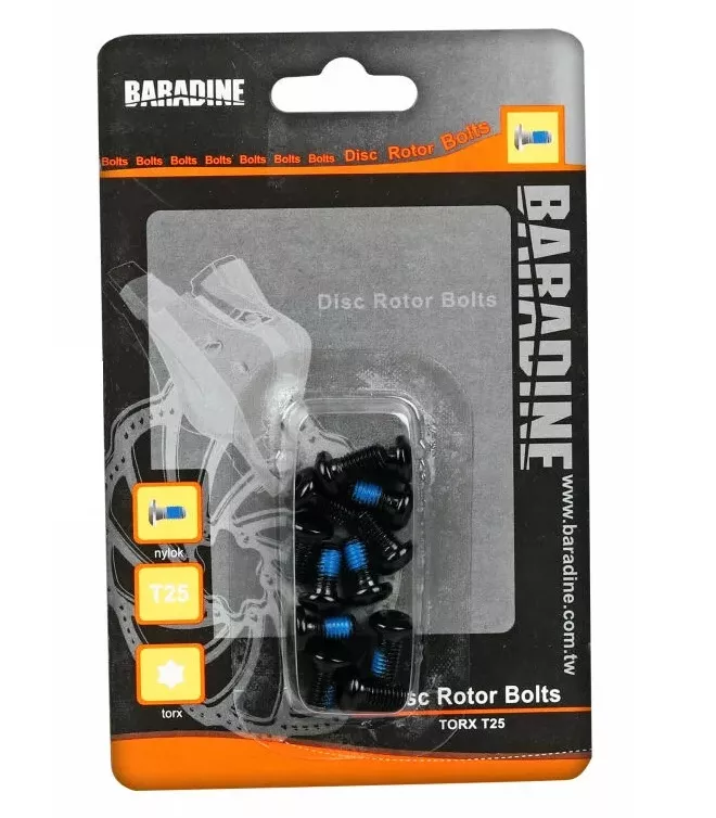 Śruby do tarczy hamulcowej BARADINE 12szt czarne
