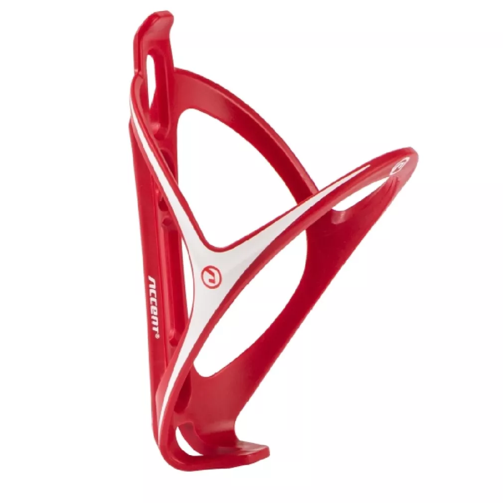 Accent Smart Koszyk na bidon czerwono-biały