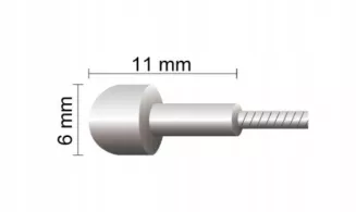 Linka hamulca szosowa Accent Shimano/Sram 1.5mm x 1700mm nierdzewna - 2