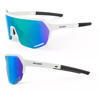 Okulary rowerowe Accent Hero białe