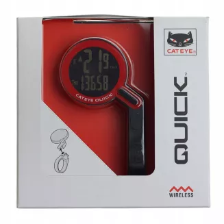 Licznik rowerowy Cateye Quick CC-RS100W czerwony - 3