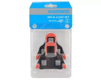Bloki pedałów SMSH10 SPD-SL Szosa, sztywne, czerwone