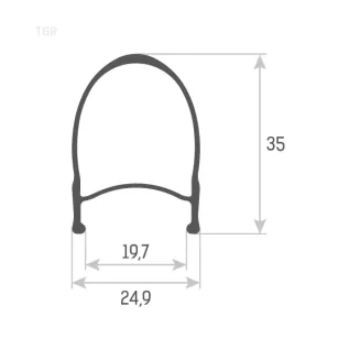 Koła Accent TGR 700C czarno-szare komplet - 2