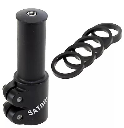 Przedłużka rury sterowej AHEAD 1 1/8"czarny