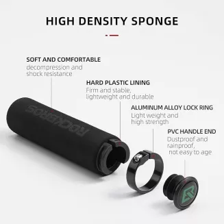 Chwyty rowerowe piankowe Rockbros BT1001BKBK - 4