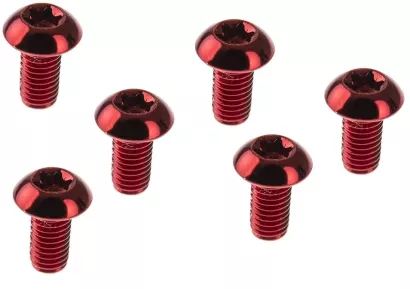 Śruby DARTMOOR mocujące tarcze hamulcowe czerwone