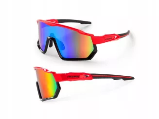 Okulary rowerowe Accent SHOT czerwone - 2