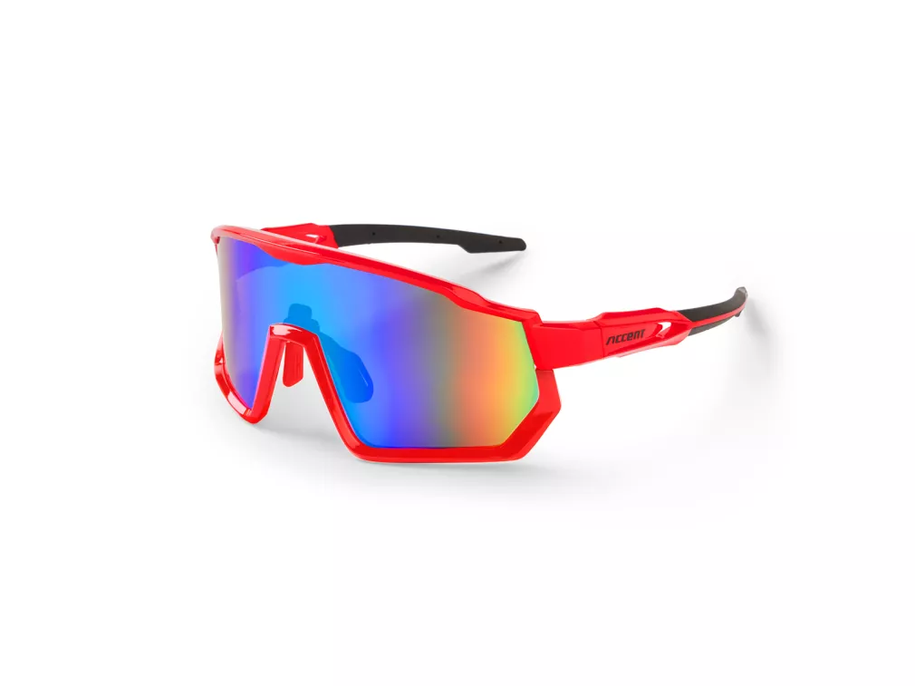 Okulary rowerowe Accent SHOT czerwone