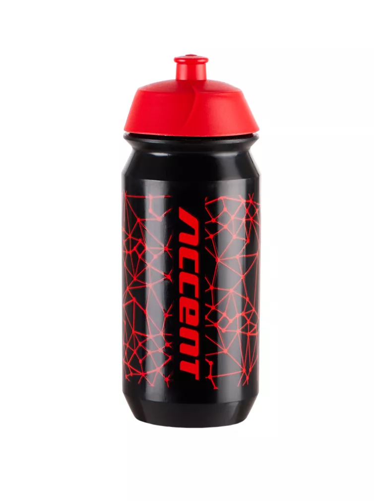 BIDON Accent Hero 500ml czarno-czerwony