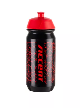 BIDON Accent Hero 500ml czarno-czerwony