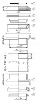 Stery AHEAD 1 1/8 EC34 / EC34 Neco - 2