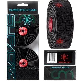 Supacaz Super Sticky Kush Galaxy Owijka na kierownicę czarno-czerwona