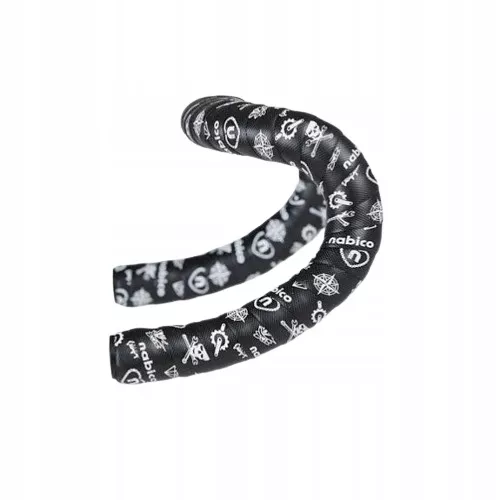Owijka kierownicy Nabico Roubaix tattoo czarny 3,5