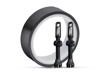 Zestaw Tubeless kit 2 wentyle 44mm 33mmx5m