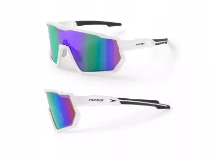Okulary rowerowe Accent SHOT białe
